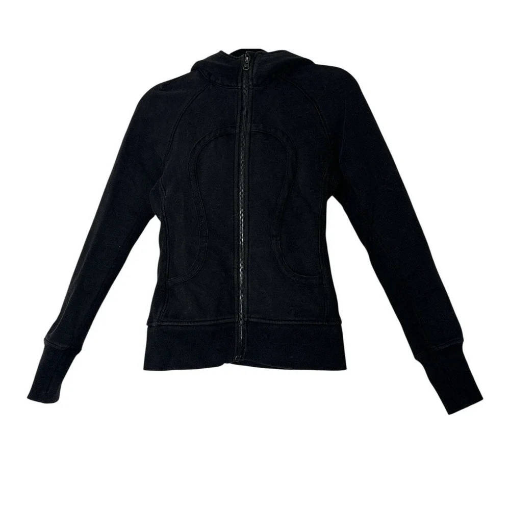 Lululemon Women's Scuba Full Zip Hoodie Jacket Size 4‎ Athleisure Active Outdoor